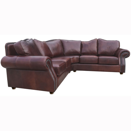 Sofa  2 Piece Leather Sectional Wayfair